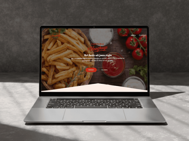 Website Cafetaria t Hooghuys gemaakt door SYDA